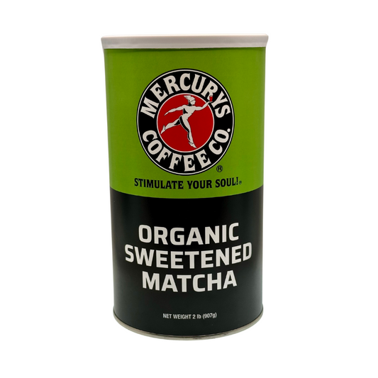 MERCURYS ORGANIC SWEETEND MATCHA POWDER - 2lb Can